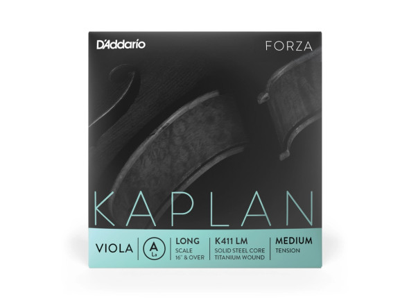 Daddario K411 LM Kaplan Forza Viola Single 'A' String Long Scale Medium Tension Daddario K411 LM Kaplan Forza Viola Single 'A' String Long Scale Medium Tension